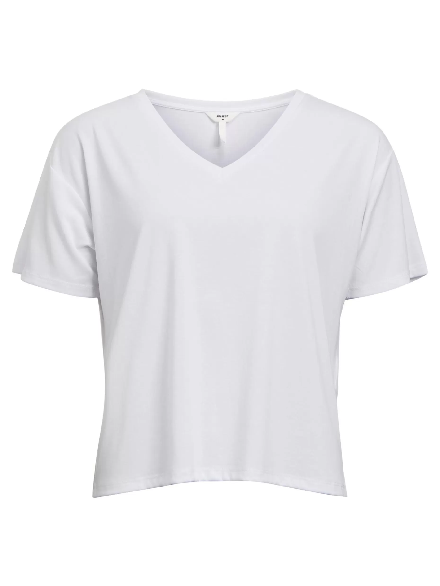 OBJECT V-HALS T-SHIRT White Cheap