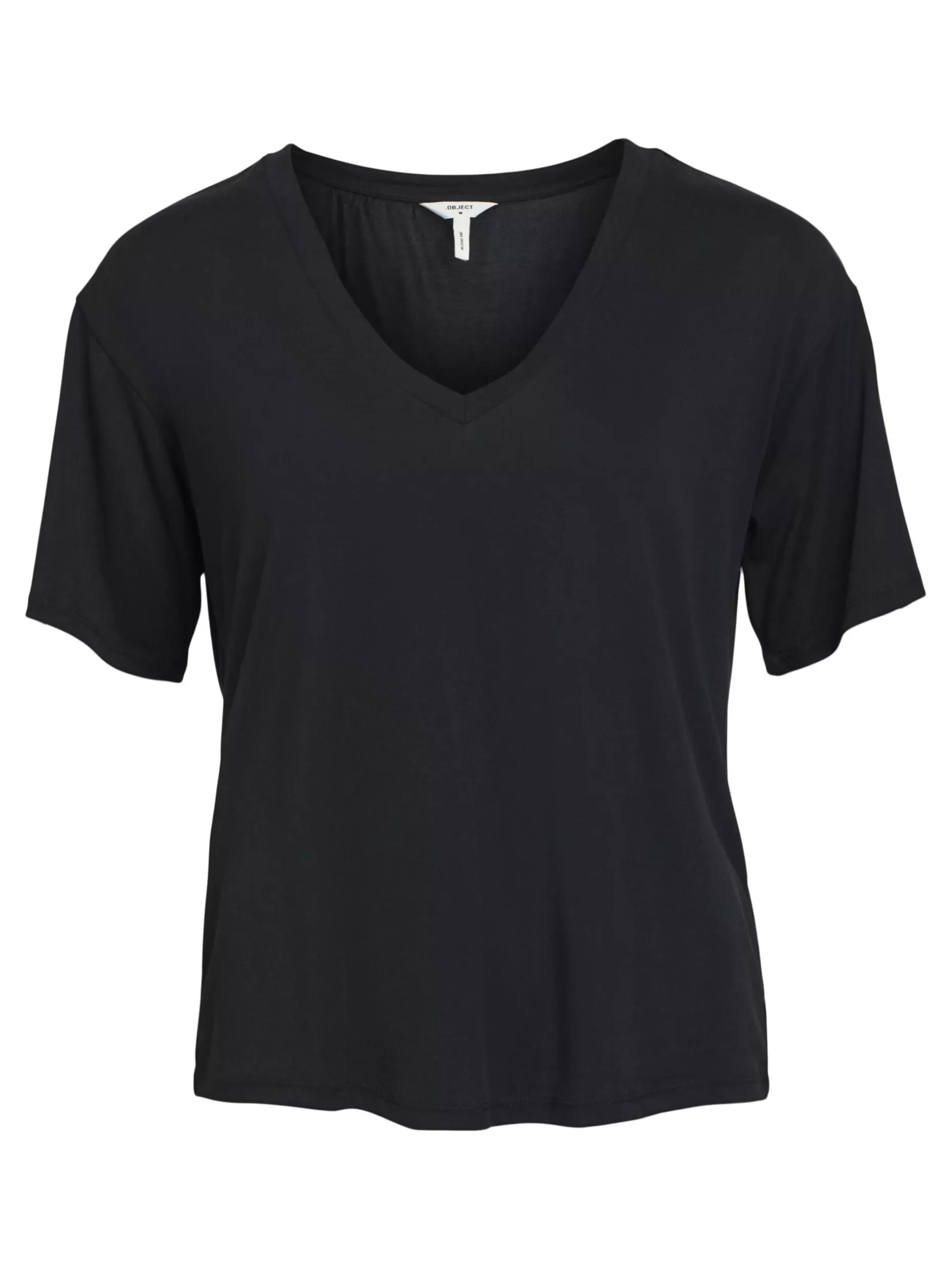 OBJECT V-HALS T-SHIRT Black Store