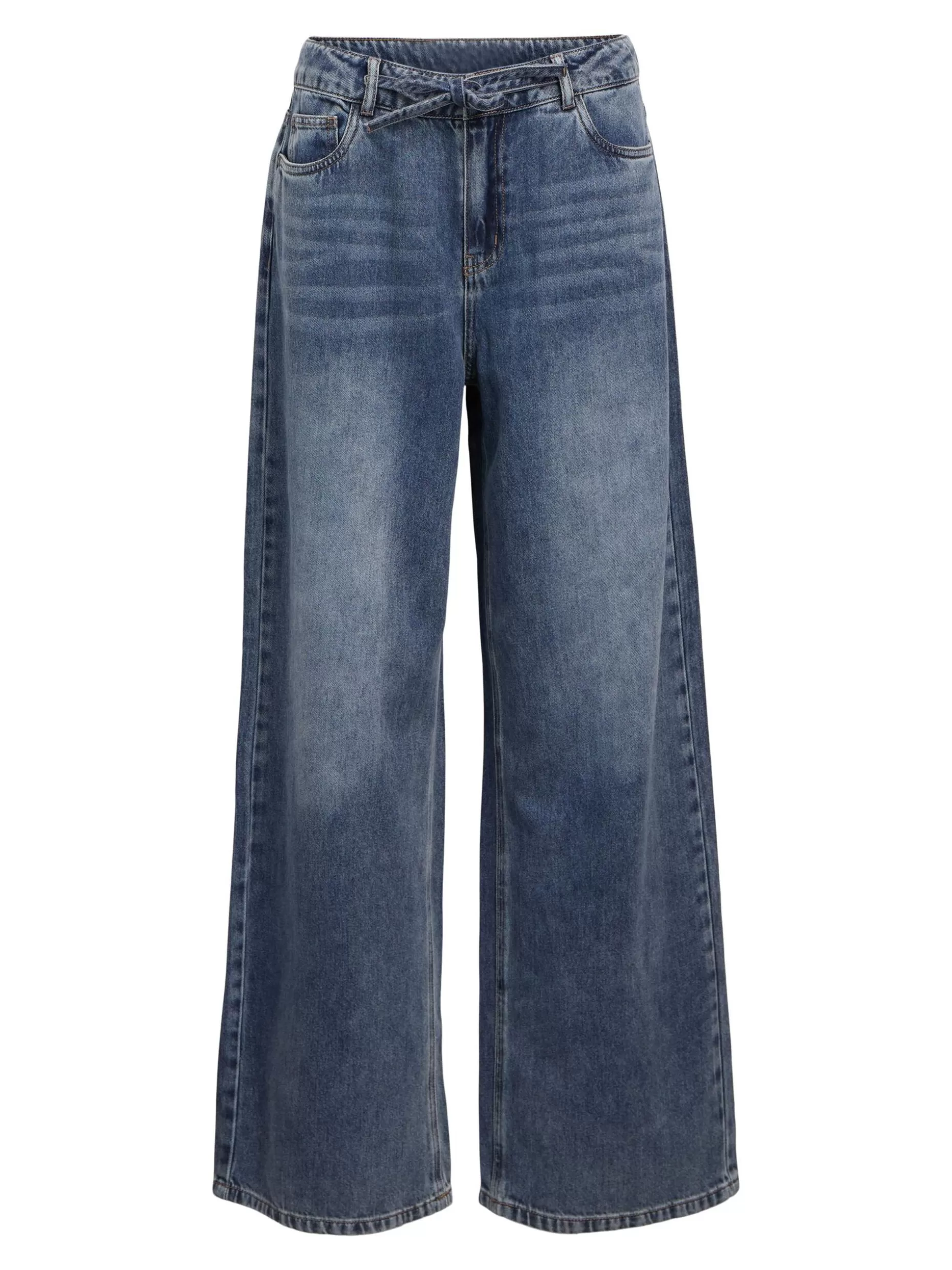 OBJECT WIJDE JEANS Medium Blue Denim Online